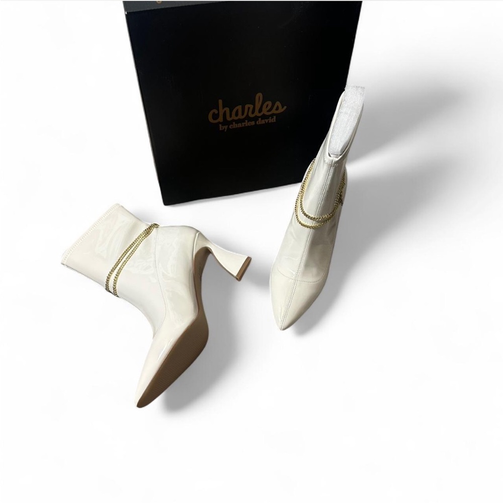 Chain Pointed Toe Bootie - Picture 3 of 16